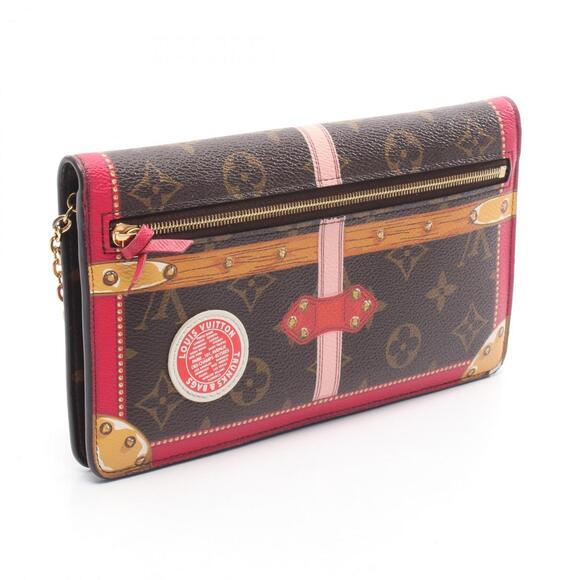 LOUIS VUITTON Authentic Brown Monogram Coated Canvas Pochette Shoulder Bag
